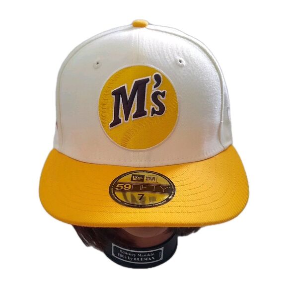 Seattle Mariners New Era Off-White 30th Anniversary Cooperstown 59FIFTY Fitted 7 - Picture 2 of 9